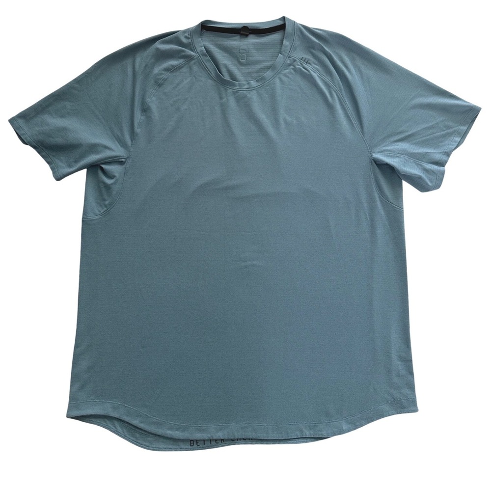 Lululemon Drysense Short Sleeve Shirt Blue XXL 2XL Activewear Tee